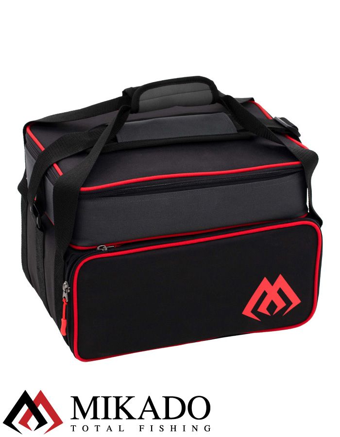 Сумка рыболовная Mikado UWI-012 (37 x 26 x 26 см.) черно-серая