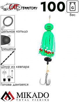 Тизер Mikado CAT TERRITORY BOGEY TEDDY 100 г.