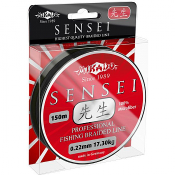 Плетеный шнур Mikado SENSEI 0,30 black (150 м) - 29.10 кг.